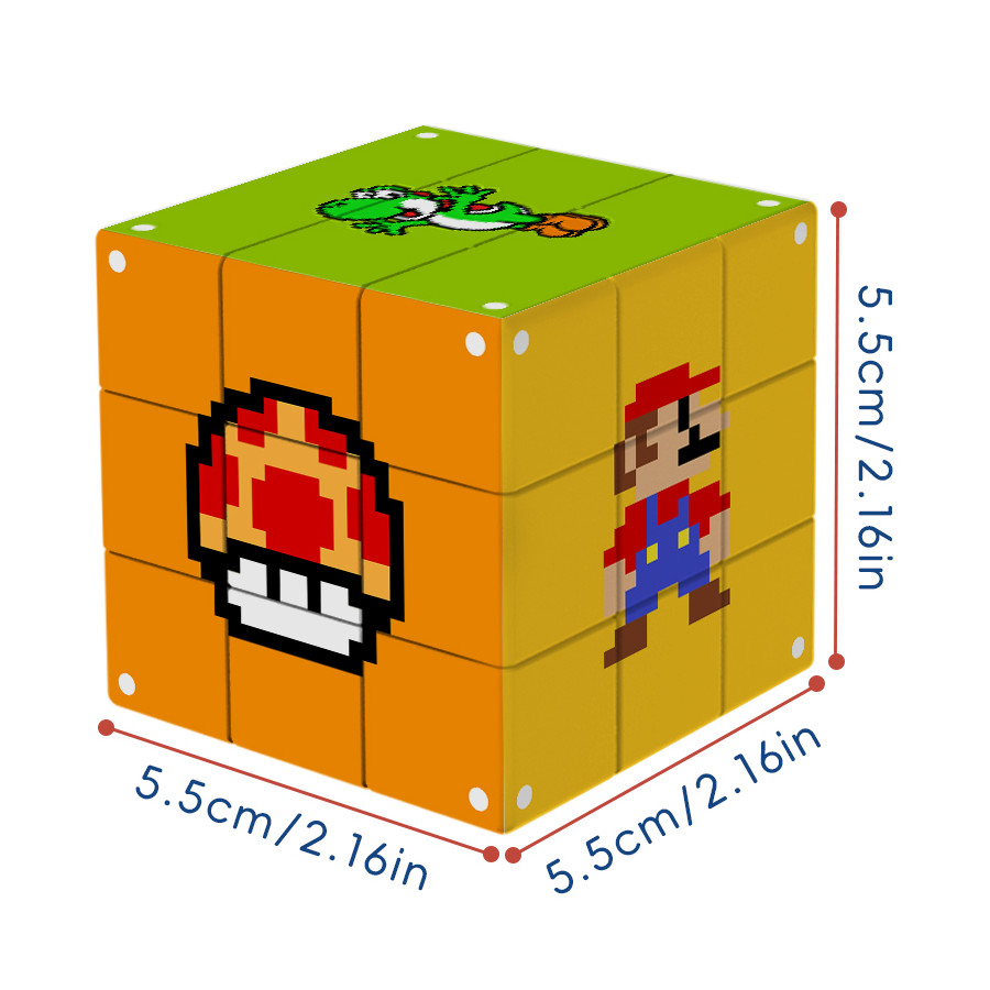 Pixel Mario 3x3 cube
