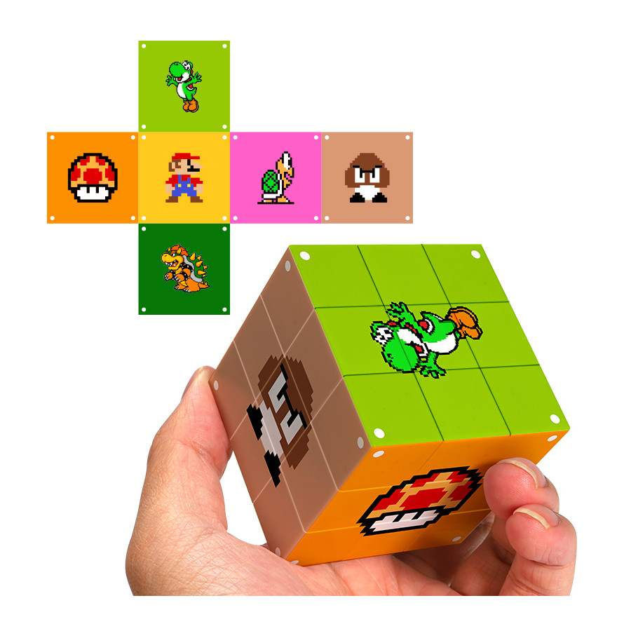 Pixel Mario 3x3 cube