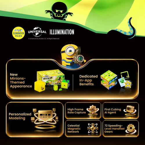 GAN16 UI Max Smart Cube Maglev UV Minions