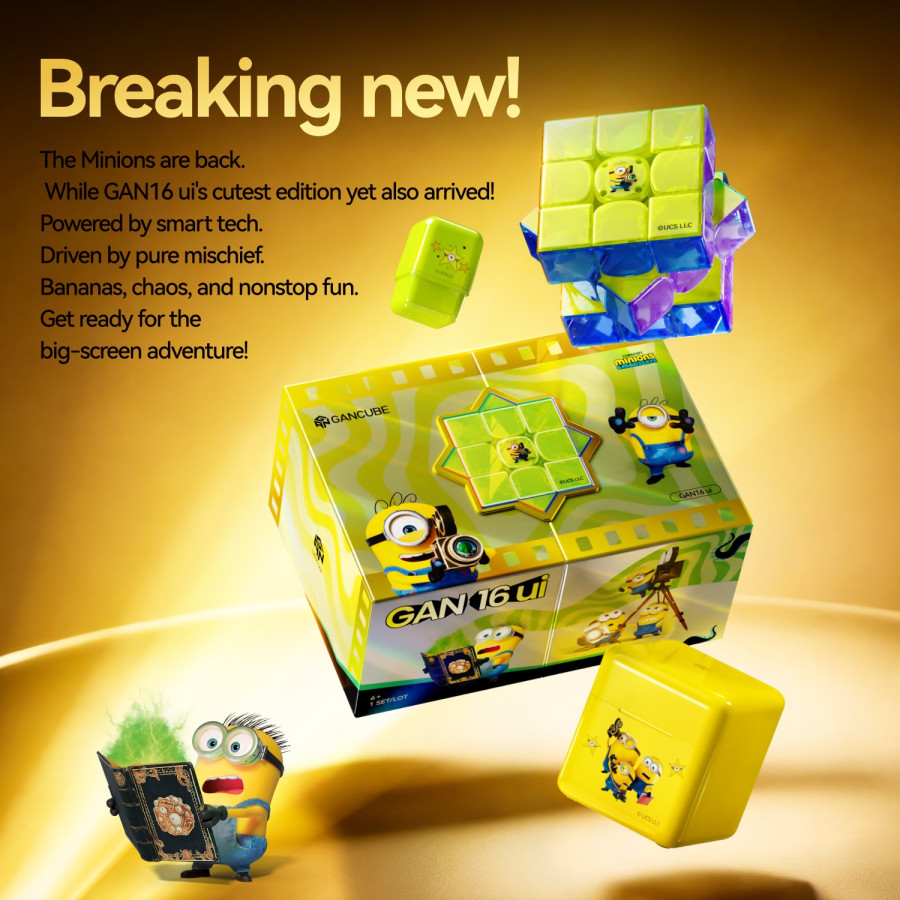 GAN16 UI Max Smart Cube Maglev UV Minions