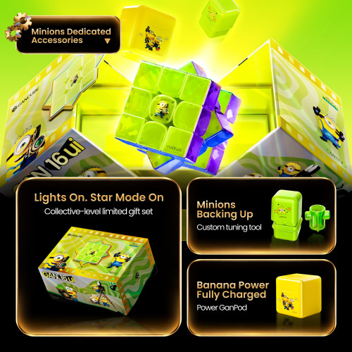 GAN16 UI Max Smart Cube Maglev UV Minions