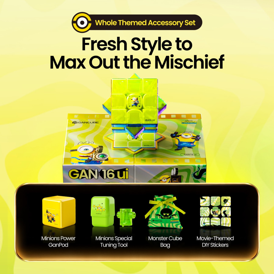 GAN16 UI Max Smart Cube Maglev UV Minions