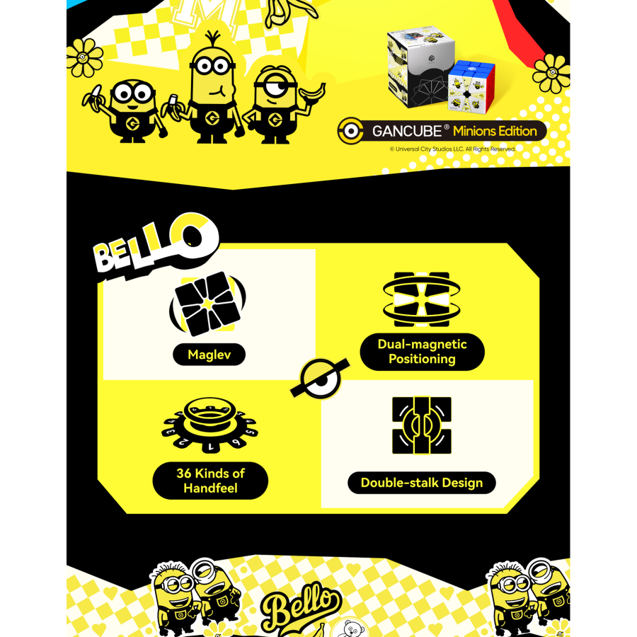 GAN SQ1 MagLev Black Top Minions