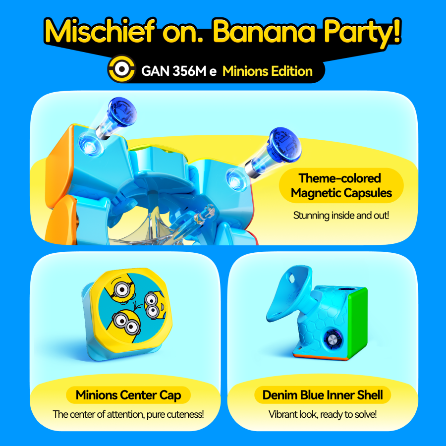 GAN 356 ME 3x3 Magnetico Minions Edition