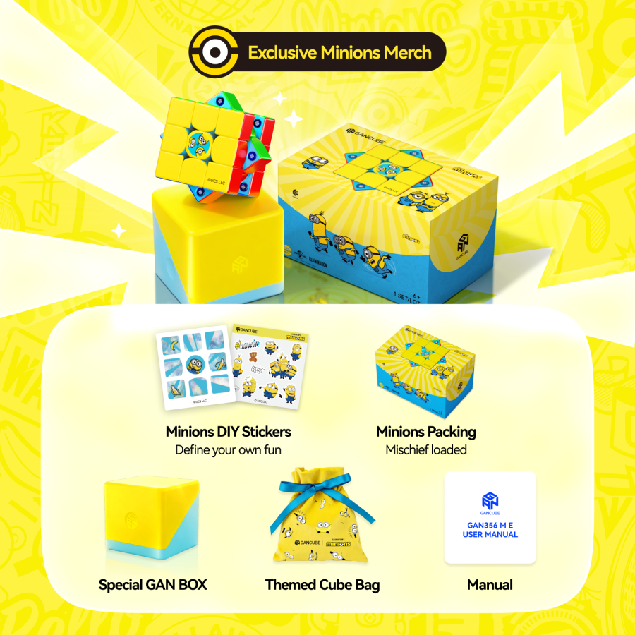 GAN 356 ME 3x3 Magnetico Minions Edition