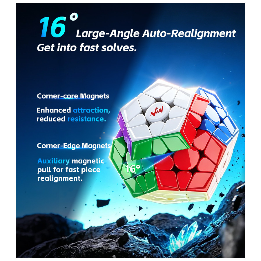 VinCube Azure Megaminx Nova Magnetique, Maglev,...