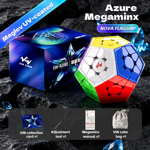 VinCube Azure Megaminx Nova Magnetico, Maglev, Ball Core, UV