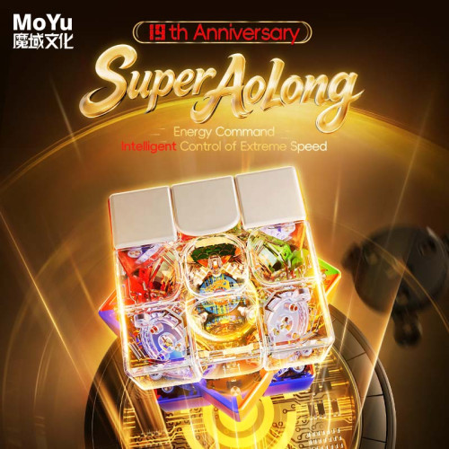 MoYu Super Aolong 3x3 20 magnets Ball-Core MagLev UV 19th... 2